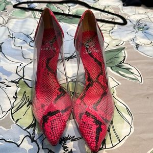 Pink and Black Heels